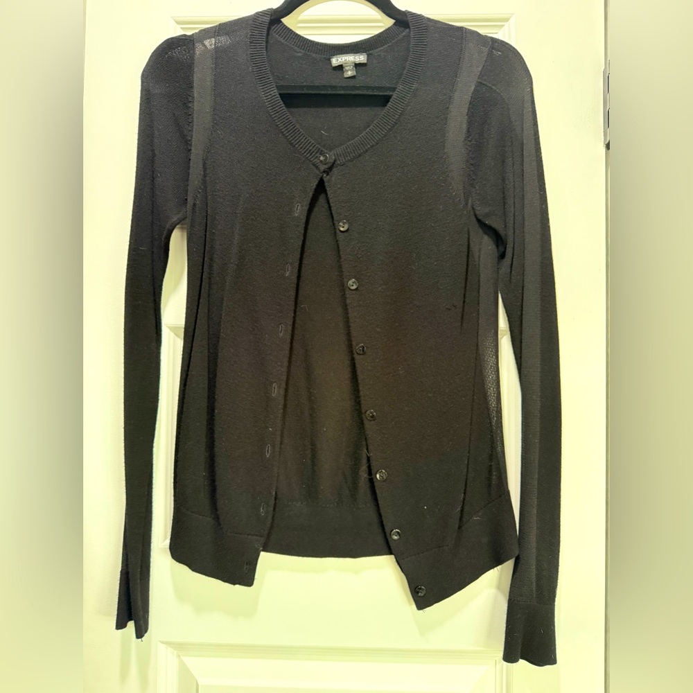Express black cardigan size small